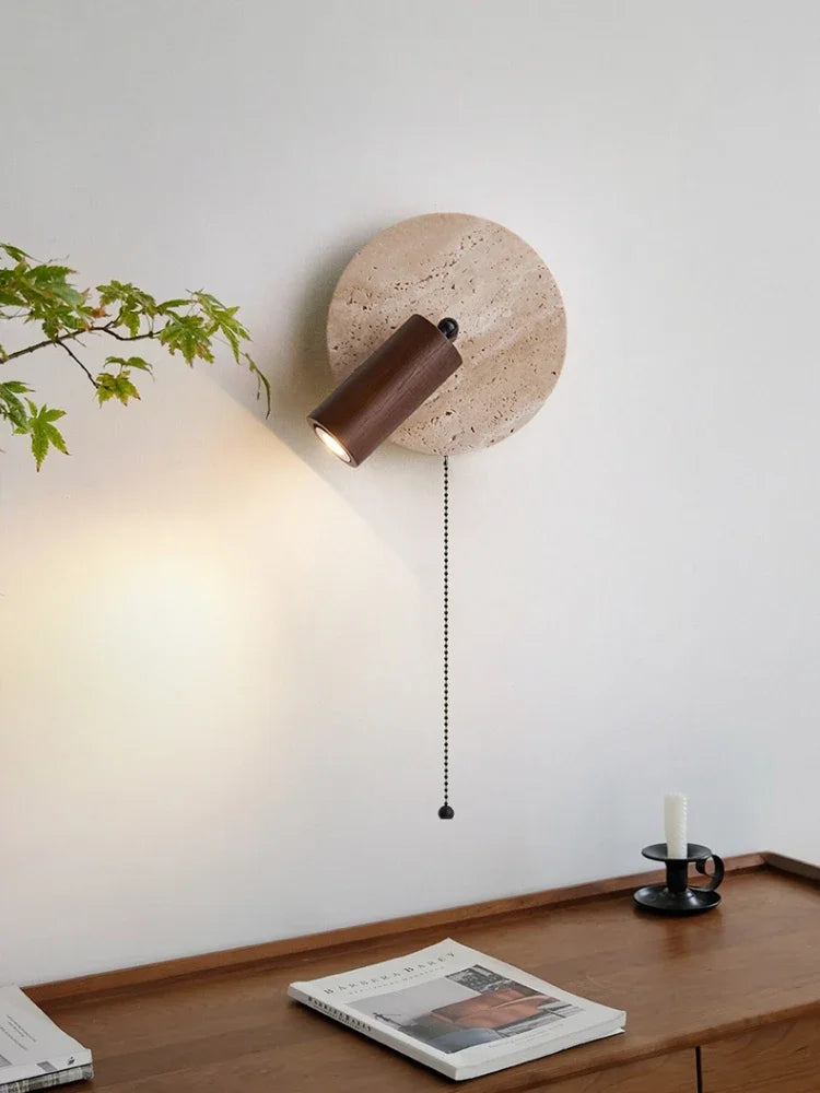 Natural stone spot light with creative retro medieval style