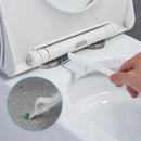 Toilet brush set with wall-mounted holder for bathroom