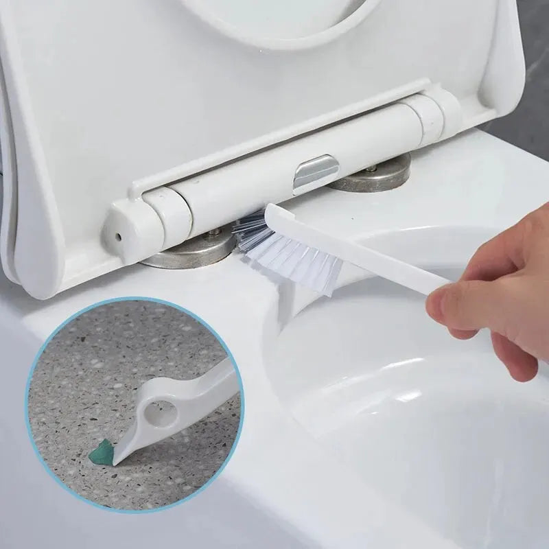 Toilet brush set with wall-mounted holder for bathroom - vue 6 sur 8