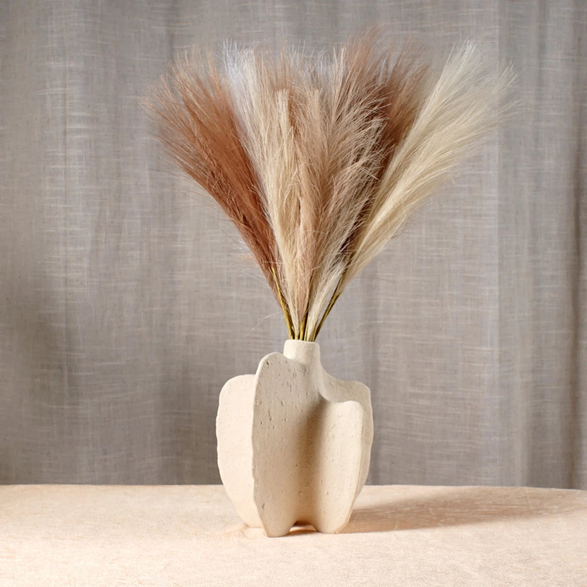 ceramic marine vase modern nordic decoration dried flowers - vue 2 sur 14
