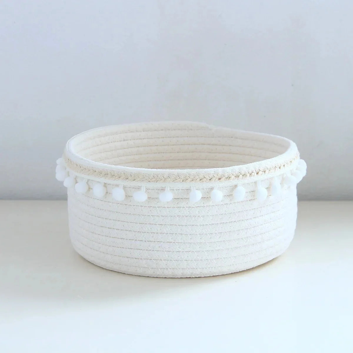 portable woven storage basket for toys and desk