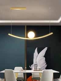 Creative dragon ball restaurant chandelier, simple luxury