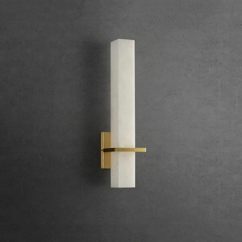 Luxurious marble and gold copper LED wall light