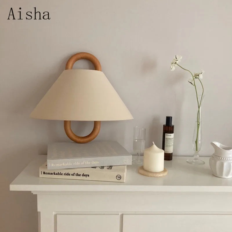 Solid wood retro wall light for a warm atmosphere