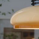 Retro retractable glass pendant light for interior decor