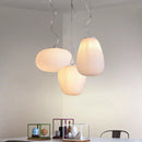 Modern Japanese style glass LED pendant light for elegant interiors