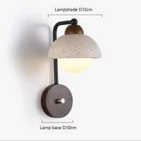 Decorative natural stone wall light for elegant lighting