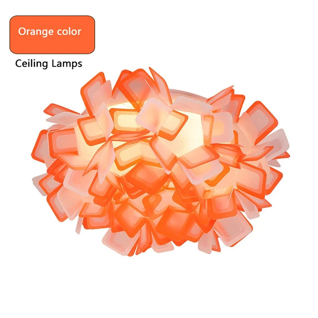 Italian design flower LED acrylic pendant light for living room bedroom