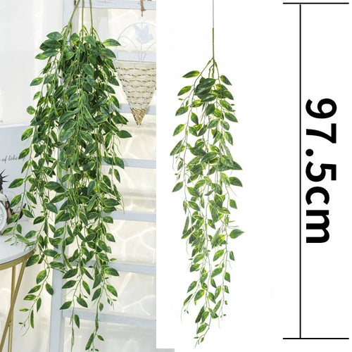 Hanging artificial rattan plants for indoor and outdoor decoration - vue 22 sur 29