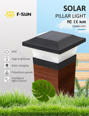 1-4 pieces outdoor solar LED post and deck cap light waterproof IP65 garden gate solar lamp decoration