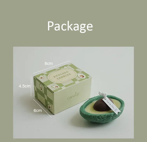 aromatherapy scented candle imitation avocado in soy wax - vue 6 sur 7