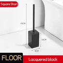 Luxury stainless steel toilet brush for bathroom