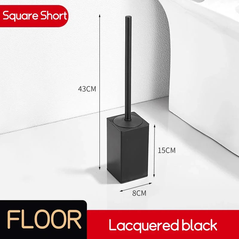 Luxury stainless steel toilet brush for bathroom