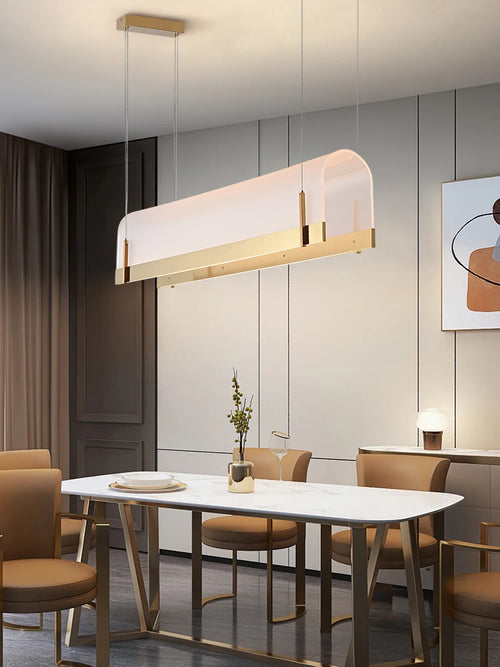 Acrylic chandelier for modern bars and restaurants - vue 4 sur 8