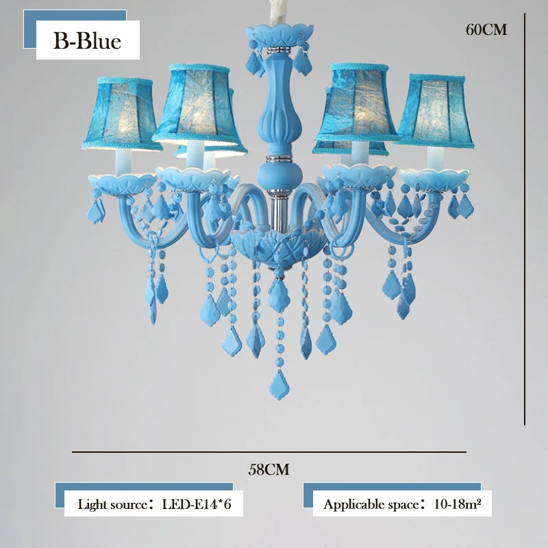 Crystal chandelier for a little girl's bedroom - vue 12 sur 12