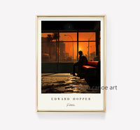 Edward Hopper Art Library Modern Decorative Posters