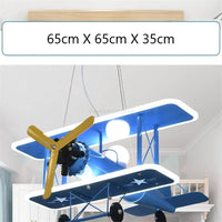 Modern nordic airplane LED pendant light for children