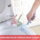 Curved toilet brush practical portable cleaning tool