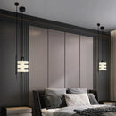 suspension design moderne led en verre câble réglable