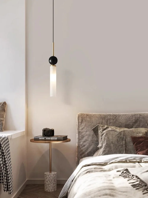 Marble and copper wall light for interior decoration - vue 4 sur 10