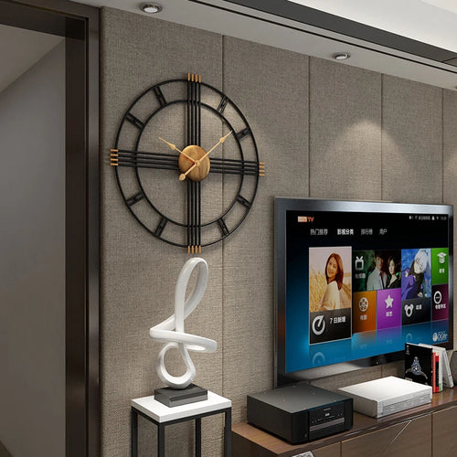 modern wall clock Nordic creative silent decoration - vue 6 sur 8