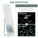 HOMCOM full body floor mirror 45x37x158.5 cm for living room bedroom
