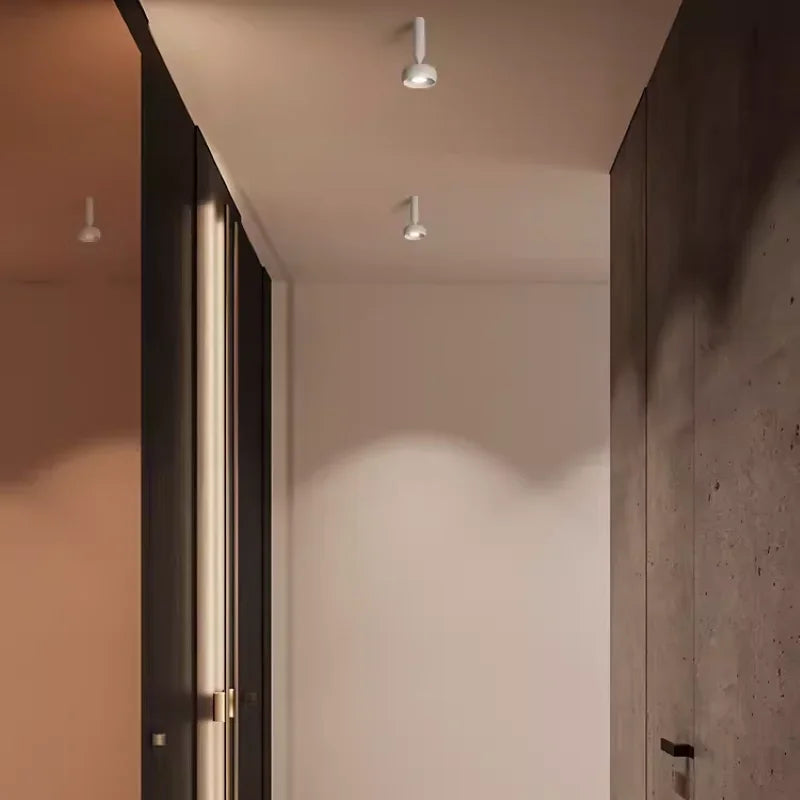 Adjustable rotating LED spotlight for entrance, hallway and decor