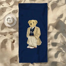 Serviette de plage légère séchage rapide oursons anime