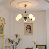 Modern Bauhaus magic bean chandelier French cream luxury