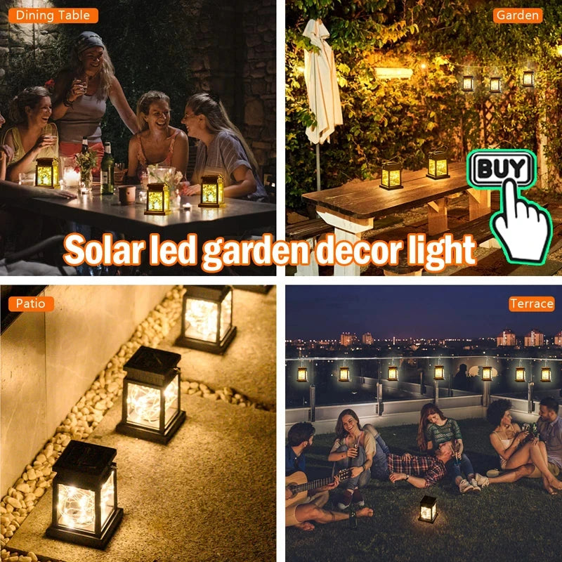Outdoor solar decorative lanterns for garden and balcony