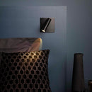 Modern bedside wall light with LED spotlight