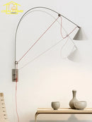 Minimalist vertical industrial stainless steel wall light