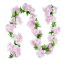 Artificial wisteria garland for floral and festive decoration