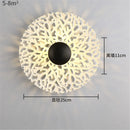 Nordic round metal LED wall light for modern interiors