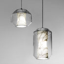 Natural glass pendant light nordic design for interior decor