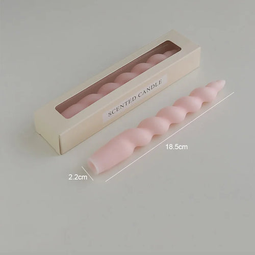 spiral aromatherapy scented candle for festive decoration - vue 15 sur 19