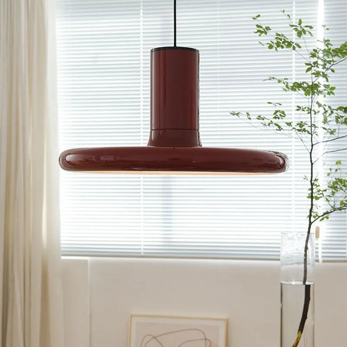 Nordic retro decorative UFO style LED ceiling pendant light - vue 3 sur 7