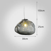 Nordic cloud blown glass pendant light for restaurant bar and home