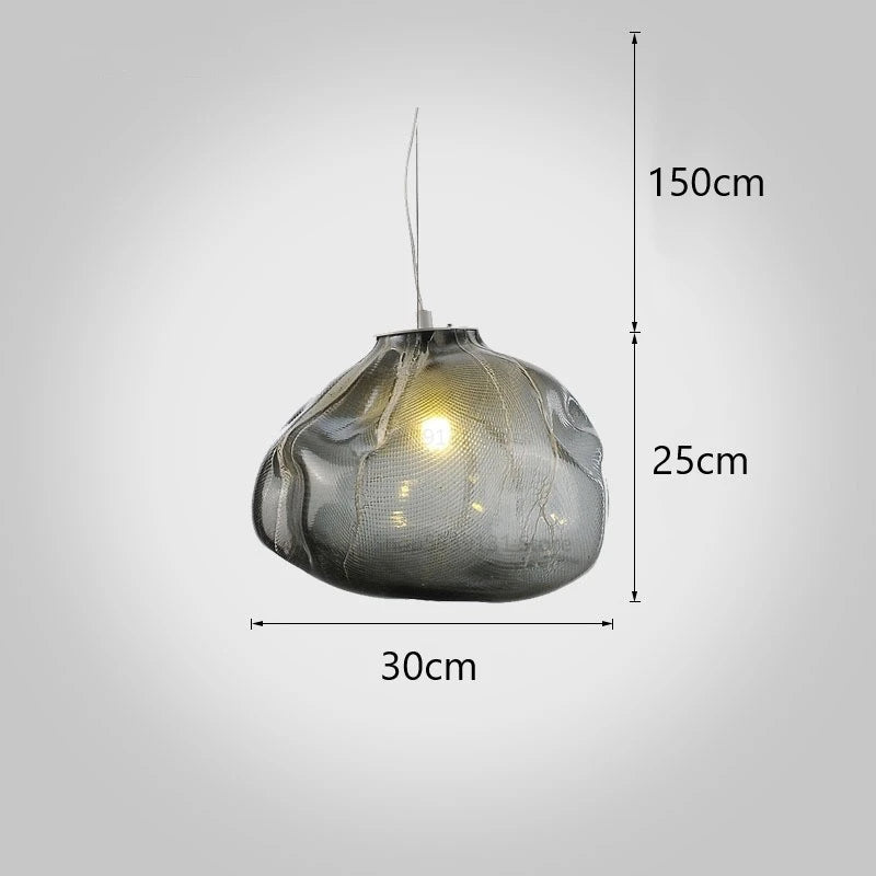 Nordic cloud blown glass pendant light for restaurant bar and home