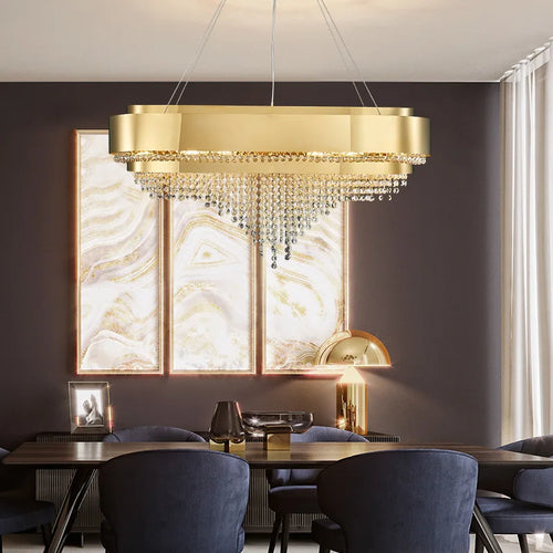 Modern crystal chandelier for elegant decoration - vue 3 sur 11
