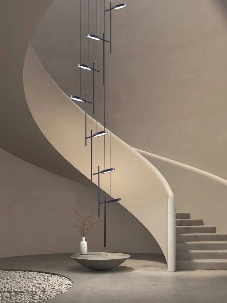 Modern acrylic pendant chandelier with creative 2023 LED design - vue 3 sur 17
