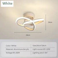 Modern LED ceiling light for hallway, stairway, entrance, hotel and home décor
