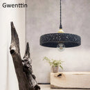Retro cement pendant chandelier for indoor lighting