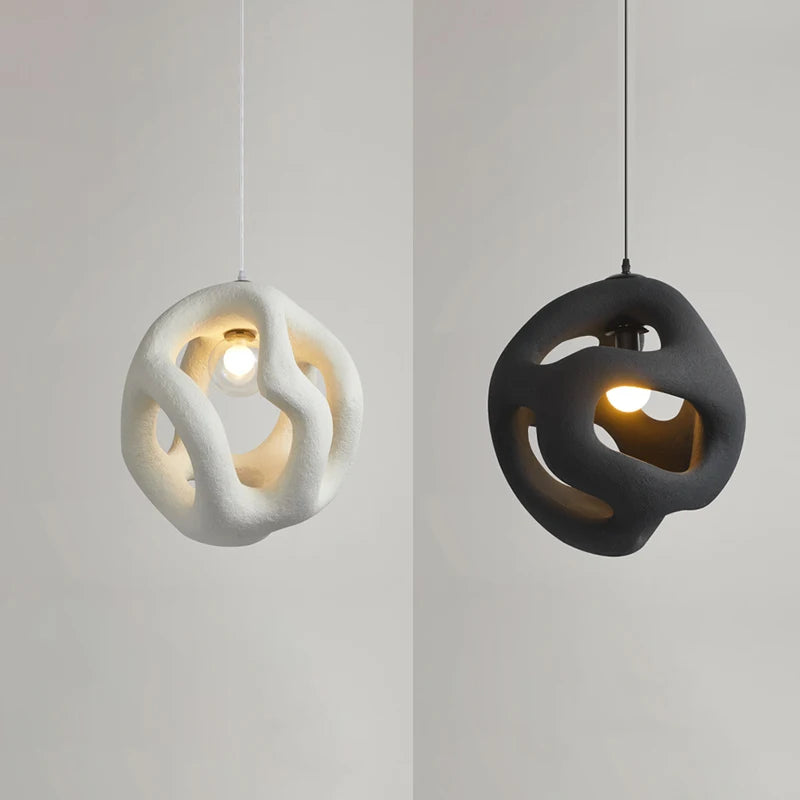 Nordic creative wabi-sabi LED pendant light for home, restaurant, and bar