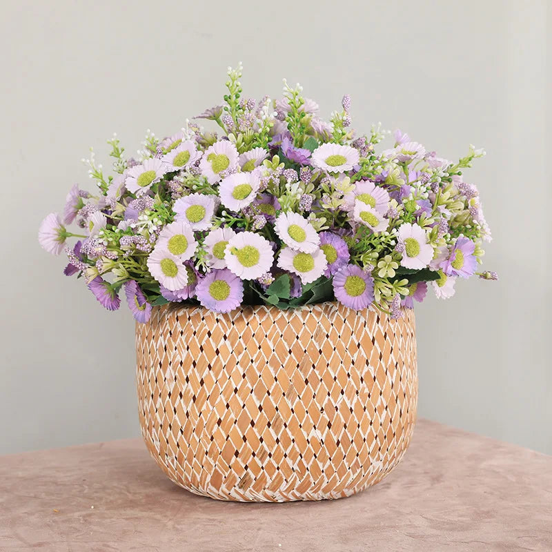 Six artificial chrysanthemum flowers for wedding decoration