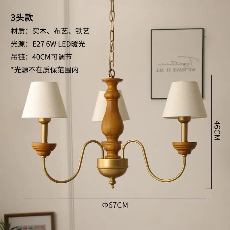 Indoor and outdoor iron pendant chandelier