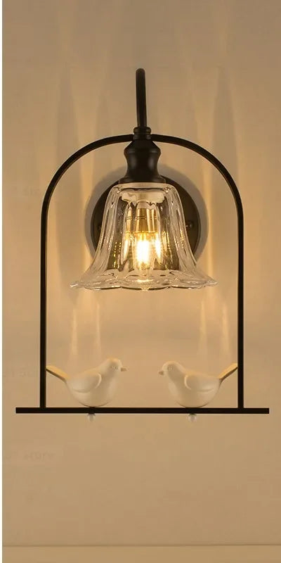 Modern LED wall light in bird shape for decoration - vue 10 sur 12