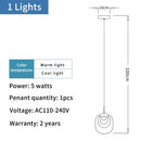 Modern crystal pendant light for decorative indoor lighting