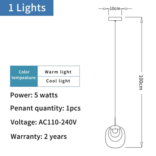 Modern crystal pendant light for decorative indoor lighting - vue 15 sur 20