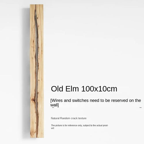 Solid wood wabi-sabi wall light for interior decor - vue 10 sur 11